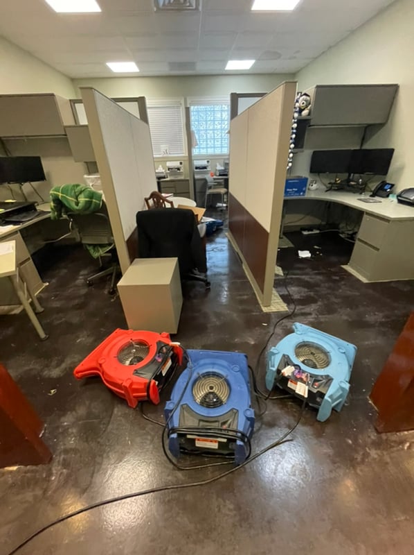 CPA Office-Flooding-Commercial-Water-Restoration -Health-Safety