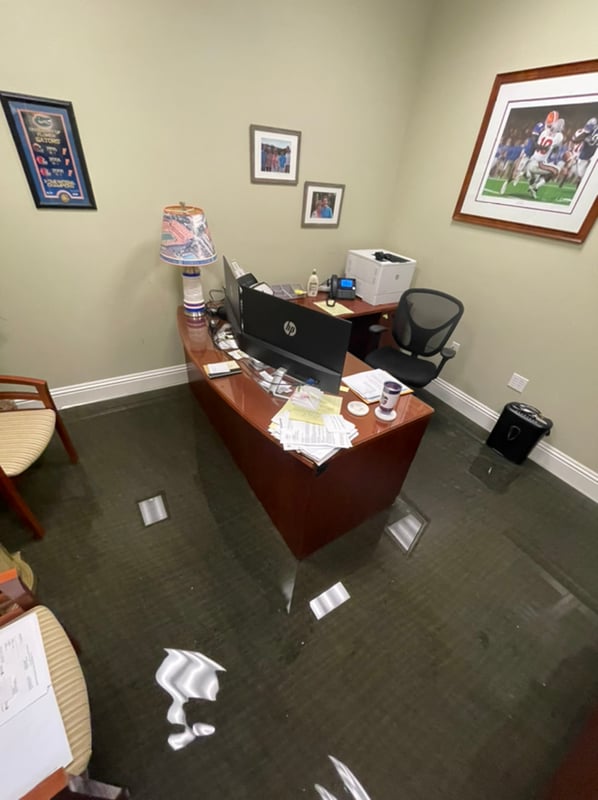 CPA Office-Flooding-Commercial-Water-Restoration -Health-Safety