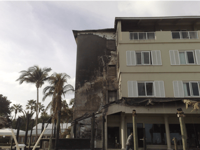 Cheeca-Lodge-Side-of-Building-Fire-Damage